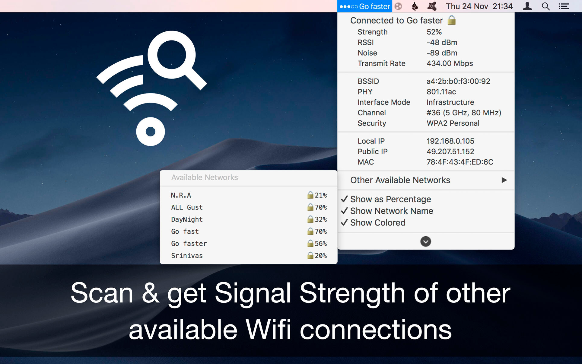 Wifi signal strength app iphone